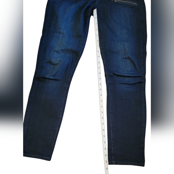 Paige Edgemont Jeans - Dark Blue Skinny Jeans - Picture 5 of 14